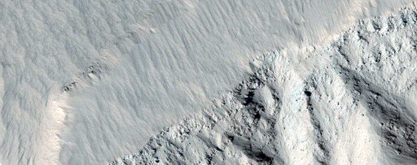 Olympus Mons Basal Scarp Exposure