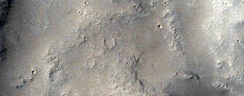 Terra Cimmeria South of Memnonia Sulci Crater