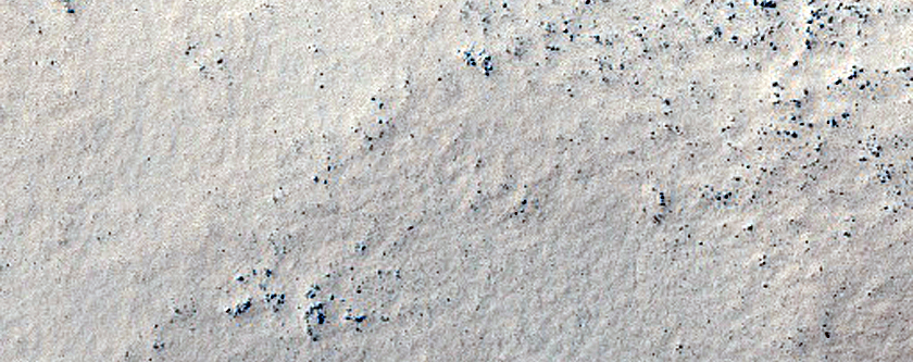 Peak of Possible Remnant Volcano in Sisyphi Planum