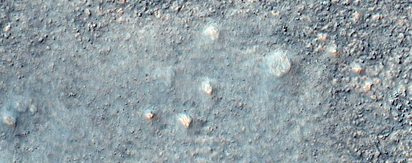 Landslide in Crater Near Icaria Planum