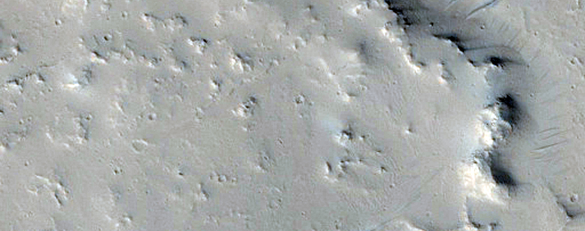 Mesa in Crater Near Jovis Tholus