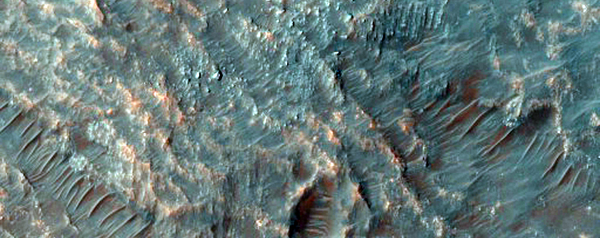 Landslide Near Uzboi Vallis