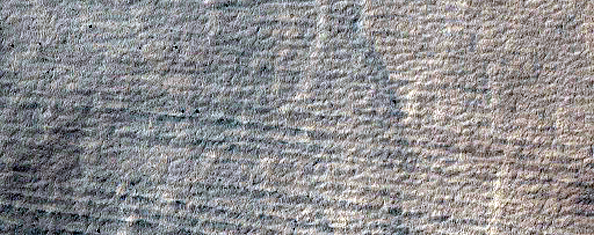 Cover 8 Gullies Previously Identified in Crater Seen in MOC Image M14-01460