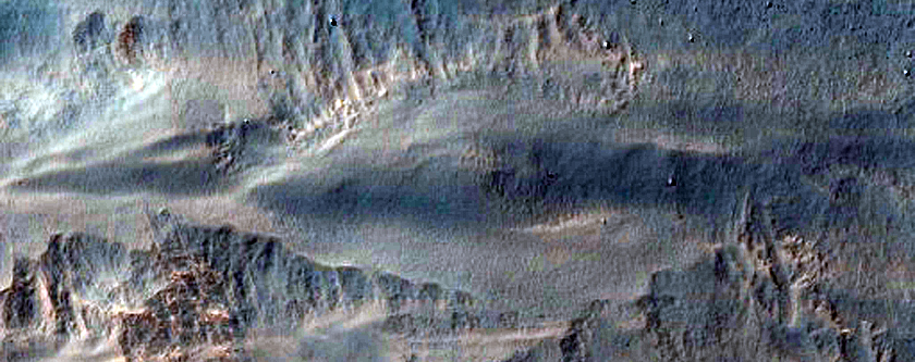 Cover 3 Gullies Previously Identified in Mesa Walls in MOC Image M04-00235