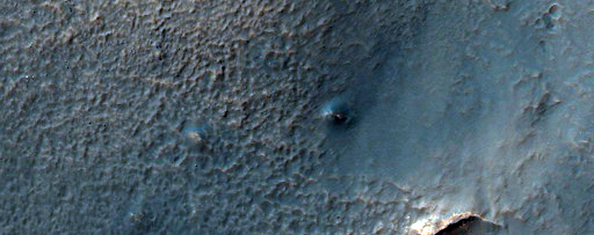 Mounds in Degraded Crater