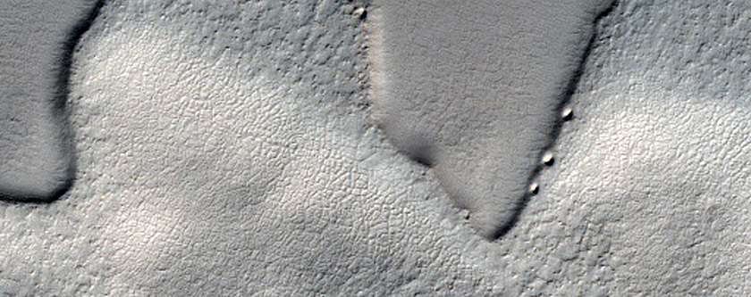 Polar Texture and Possible Remnants of Residual Cap