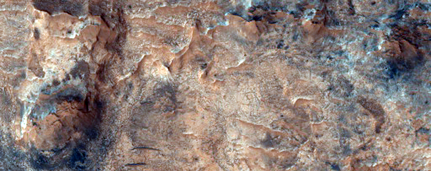 Exposure of Light-Toned Layered Rocks