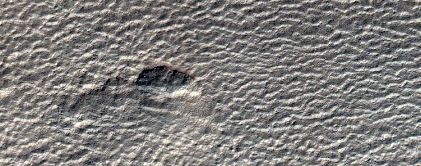 Dissected Mantle Terrain South of Hellas Region