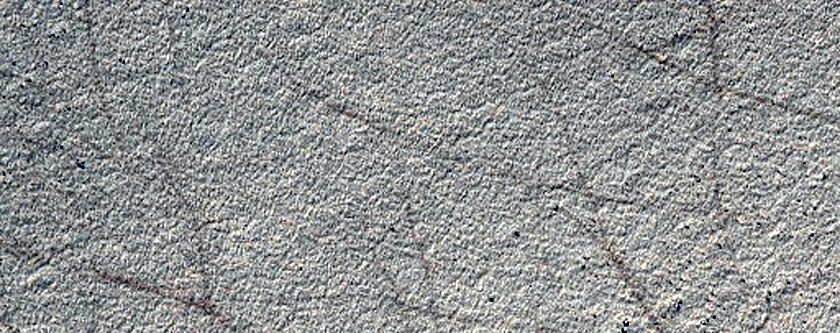 Sample Crater Rim in Planum Chronium