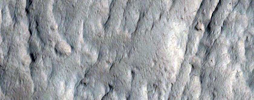 Flows at the Base of Olympus Mons