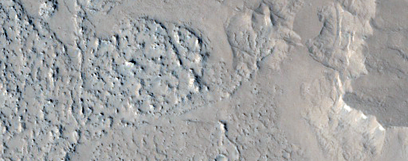 Pedestal Crater on Exhumed Lava