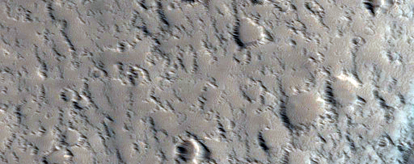 Impact Near the Summit of Elysium Mons