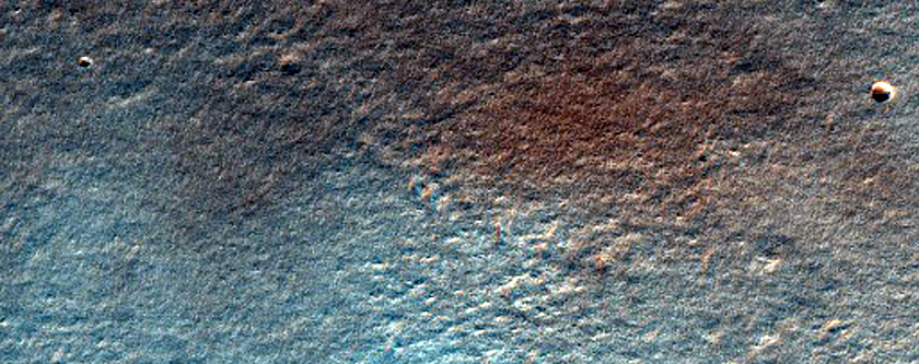 Dark Units and Fractures on Northern Flank of Alba Patera