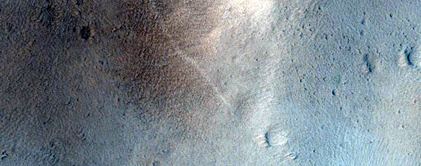 Intersection of Partially-Collapsed Valley Floor and Graben Feature