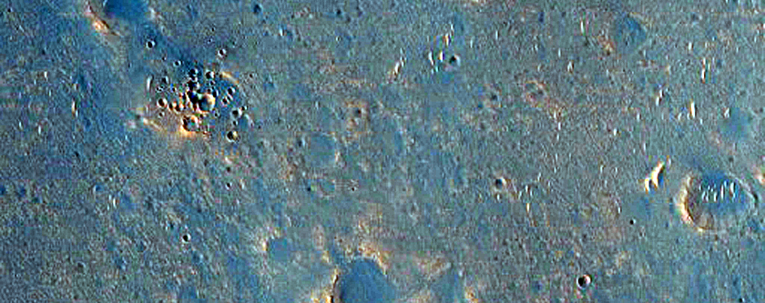 Buttes and Mesas in Northern Sinus Meridiani