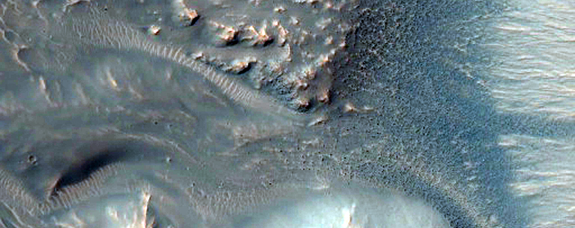 Bright Gully Deposit in A Terra Sirenum Crater