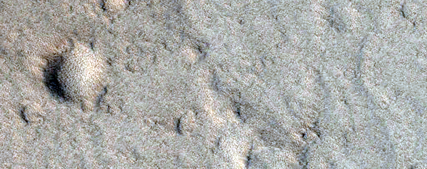 Small Features in Olympus Mons Caldera