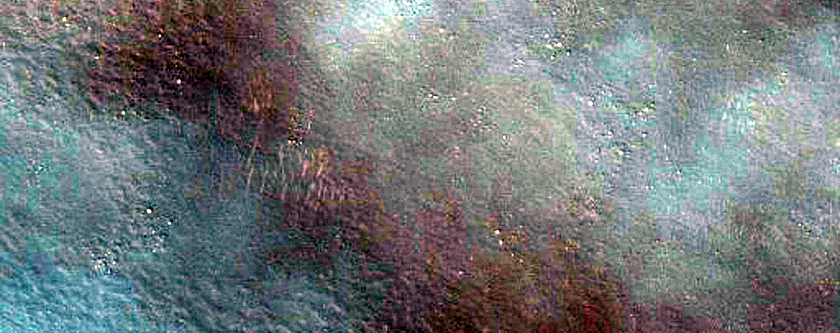 Floor Deposits in Mie Crater