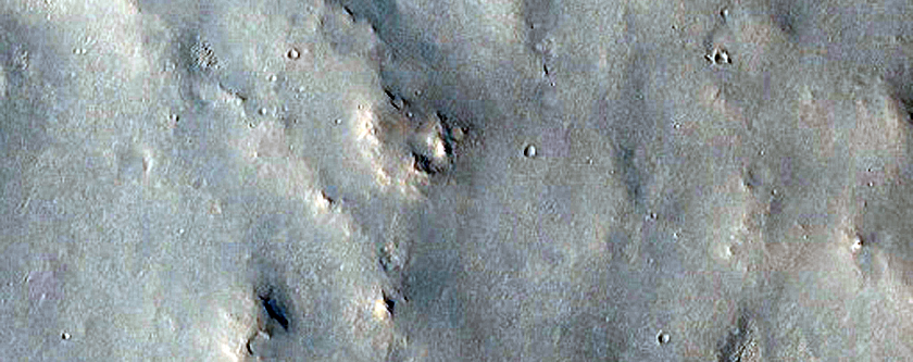 Hydrogen Signal North of Schiaparelli Crater