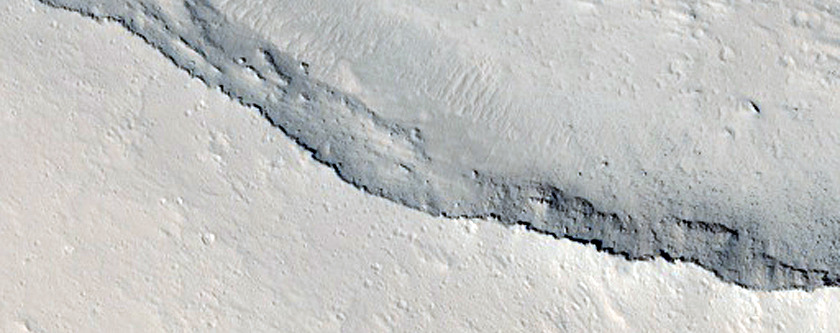Small Volcano West of Olympus Mons
