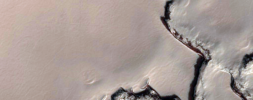 Exposure of South Polar Layered Deposits in Area Not Well Observed