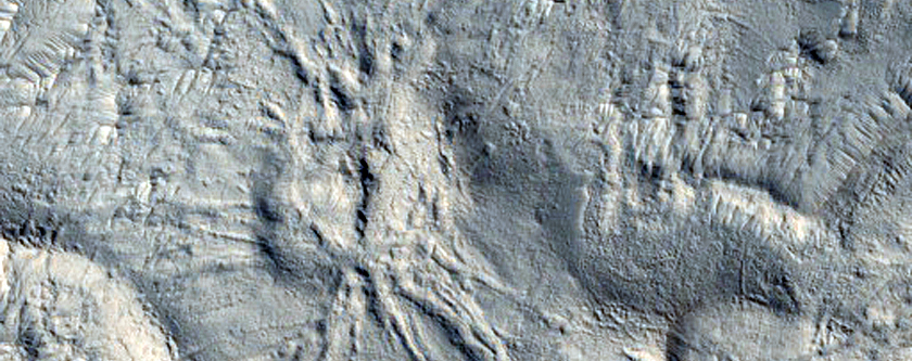 Exotic Terrain in Olympus Mons Aureole