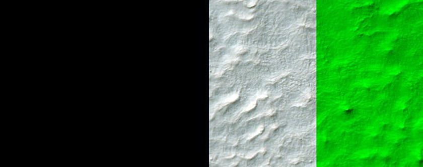 Gullies of the North and South Wall of Crater