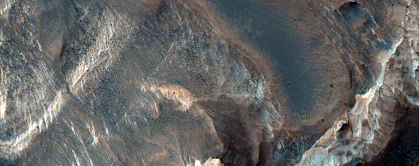 Layered Sediments in Terby Crater