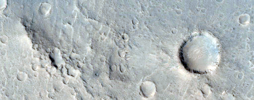 Albedo Boundary East of Acidalia Region
