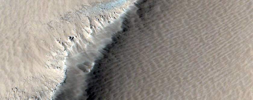 Pit Southwest of Ascraeus Mons