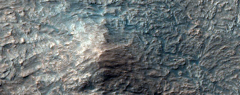 Layered Deposit in Noachis Terra Crater