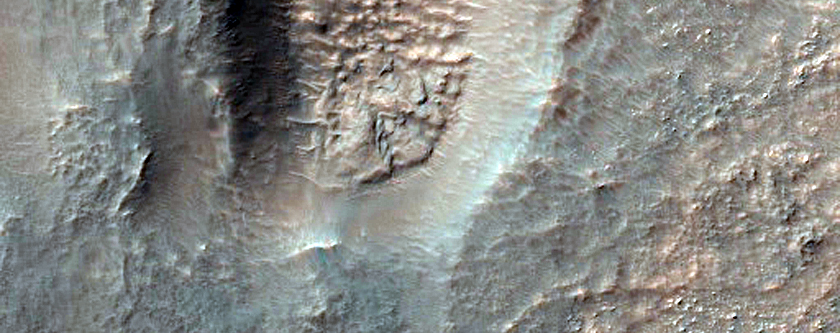 Low-Calcium Pyroxene-Rich Knob Northeast of Argyre Planitia