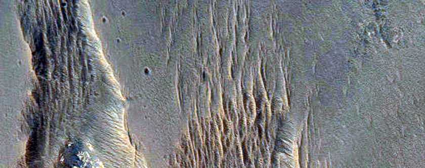 Light-Toned Units in Tithonium Chasma