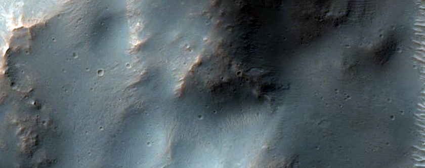 Noachis Terra Crater Rim and Ejecta