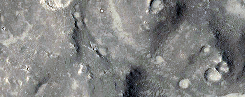 Landforms in Athabasca Valles