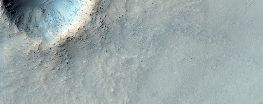 Small Very Recent Crater Near Mosa Vallis