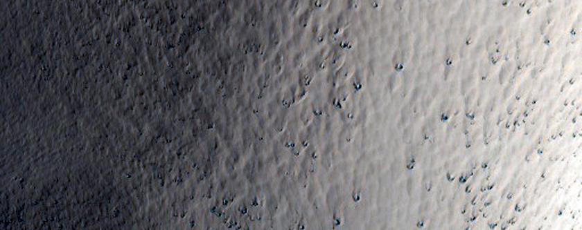 Bedrock Exposures of Flank of Pavonis Mons