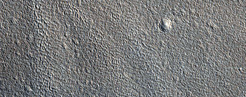 Cratered Cone in Northern Plains