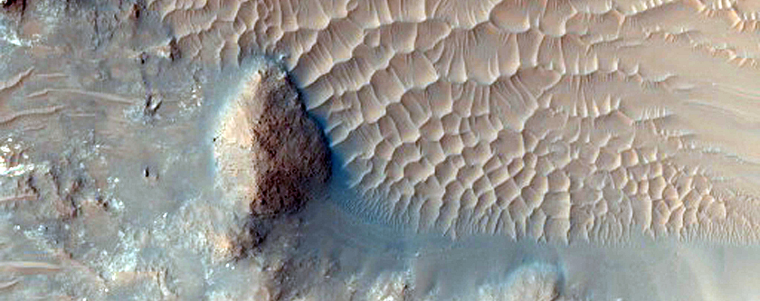 Tyrrhena Terra Crater Central Peak