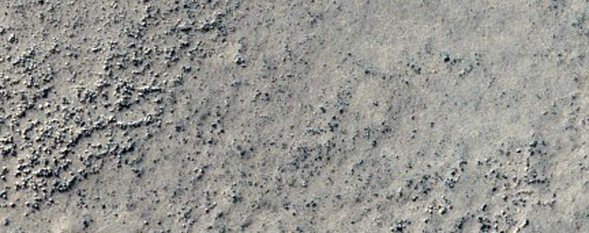 Textured Surface in the Southern Part of Trumpler Crater