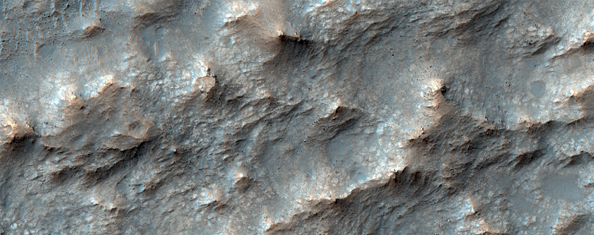 Rocky Deposit West of Magelhaens Crater