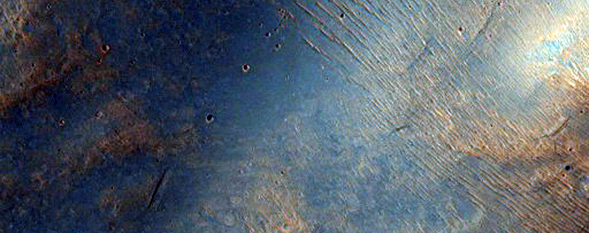 Eastern Rim of Unnamed Crater Southeast of Herschel Crater
