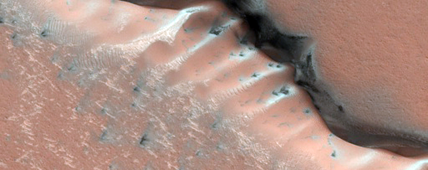 North Polar Dune Seasonal Defrost Monitor Site