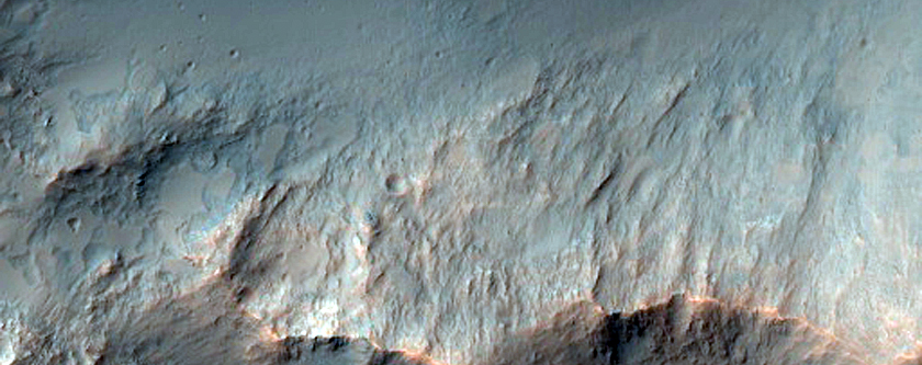 Central Peak of Large Impact Crater