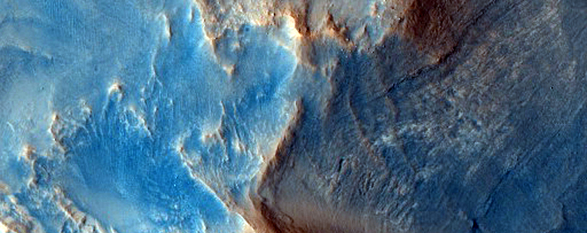 Valley Near Nili Fossae with Some Layering
