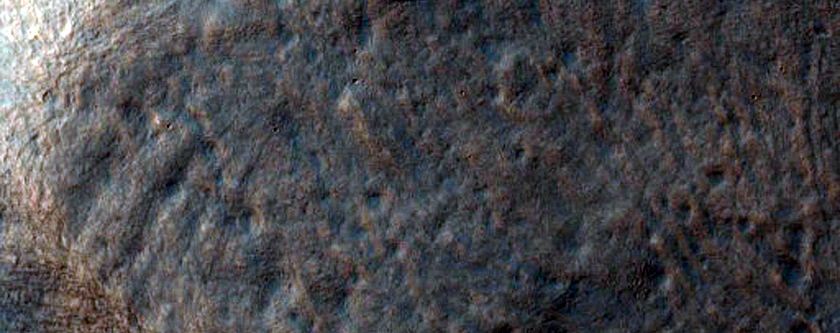 Fan in Unnamed Southern-Hemisphere Crater