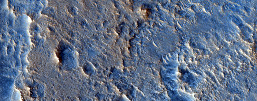 Lobate Margin of Impact Ejecta