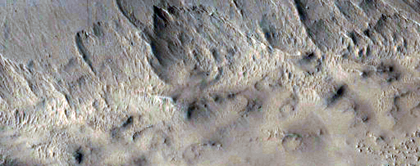 Cliff Face in Medusae Fossae Formation