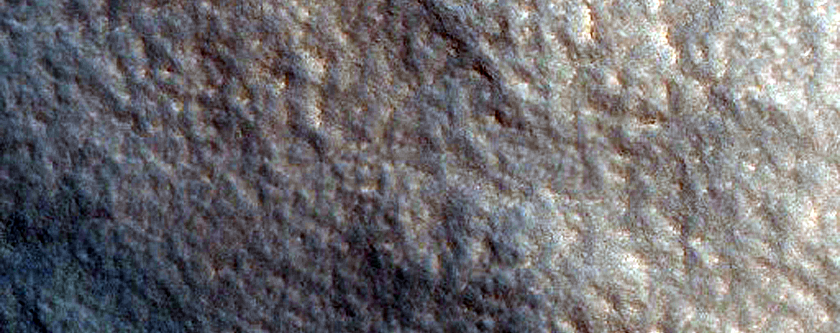 Thermally-Distinct Unnamed Crater in Northern Hemisphere