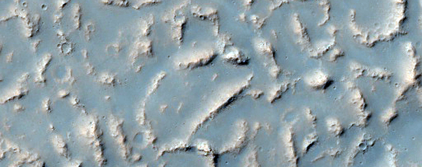 Lava Flows in Southern Daedalia Planum